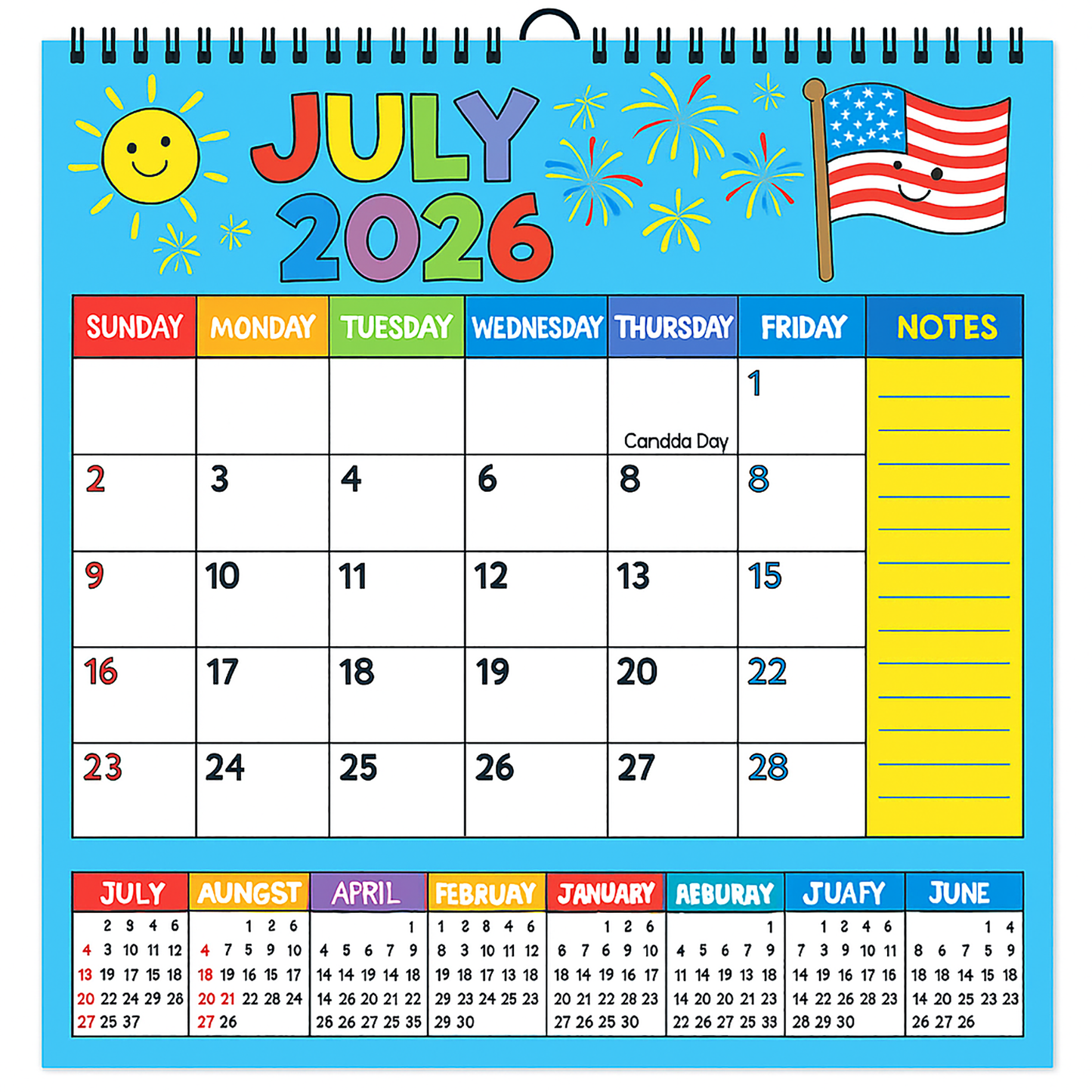 Desk Calendar 2025-2026 (17" x 11.5"), Classroom 18 - Month Planner January 2025 to June 2026, Large Desk Calendar with Corner Protectors, Thick Paper, Tear-Off Pages & Notes Section, Ideal for Home, Office or School