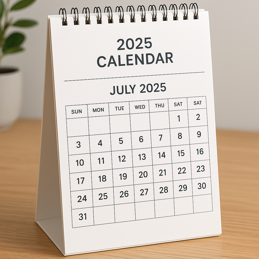 Desk Calendar 2025-2026, 18 - Month Planner January 2025 to June 2026, Desk Calendar with Corner Protectors, Thick Paper, Tear-Off Pages & Notes Section, Ideal for Home, Office or School