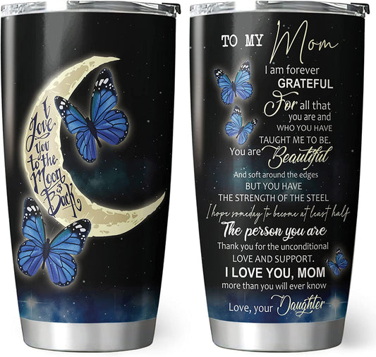 Mom Stainless Steel Tumbler 20oz for Mother - Birthday Gifts for Women & Gifts for Mom From Daughter Son - Mother's Day Gift for Mom From Kids Unique Mom Gifts for Anniversary