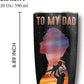 To My Dad 20 Oz Stainless Steel Insulated Tumbler With Lid - Father's Day Gift For Dad From Daughter - Thank You Gifts For Dad Birthday Gifts Ideas, Step Dad/New Dad For Fathers Day, Christmas Gift