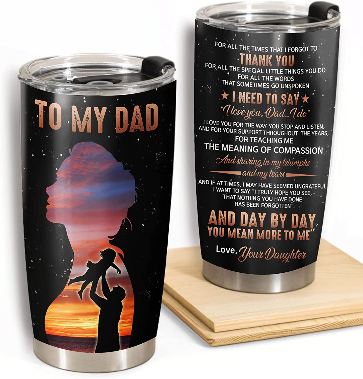 To My Dad From Your Son I Love You Always & Forever Tumbler Cup 20oz -  Freedomdesign