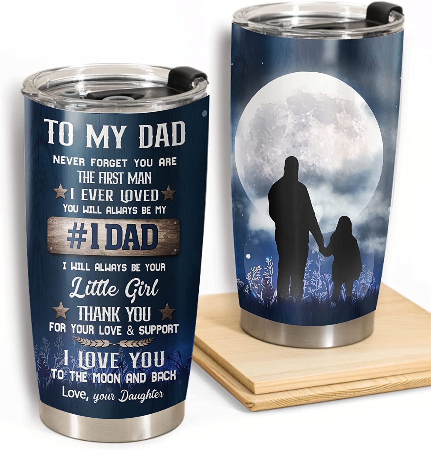 My Dad is Super Travel Thermos Mug Nice gift for Father's day.