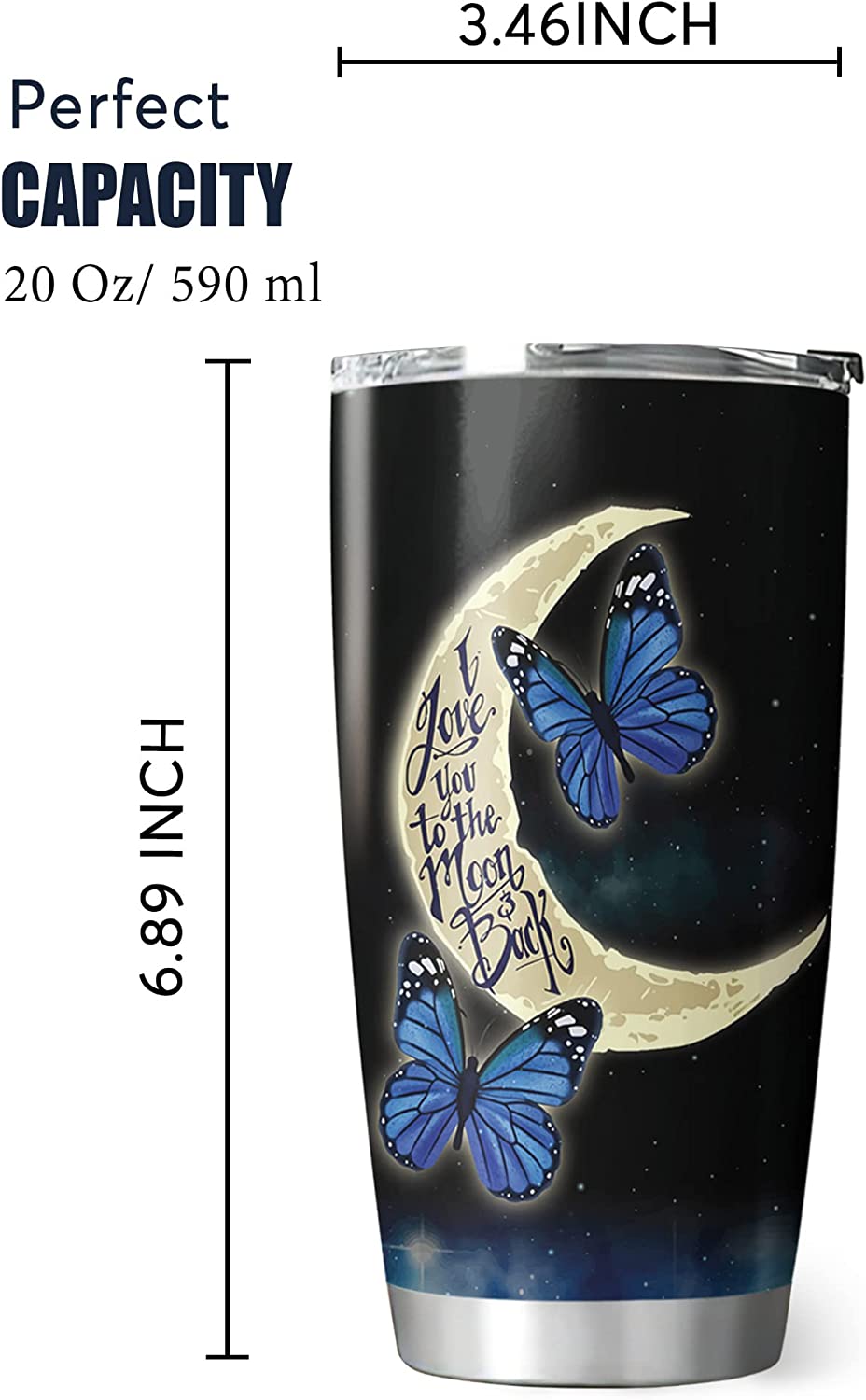 To My Mom Tumbler, 20 Oz Stainless Steel Insulated Sunflower Tumbler W –  36AQUA